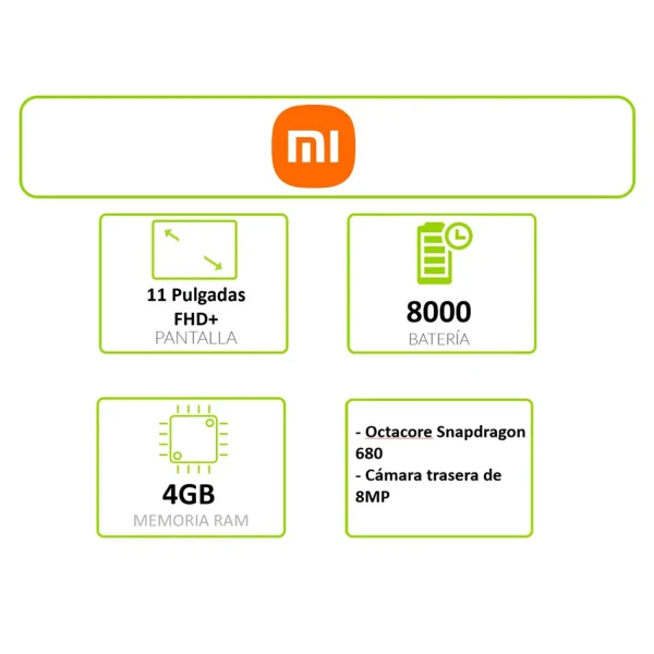 Tablet Xiaomi Redmi Pad SE 128GB 4 RAM| Pantalla 11 pulgadas - MORADO - Image 6