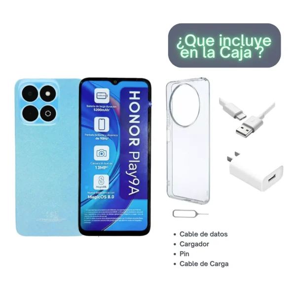 Celular HONOR Play 9A 128GB + 4GB RAM - AZUL - Image 3
