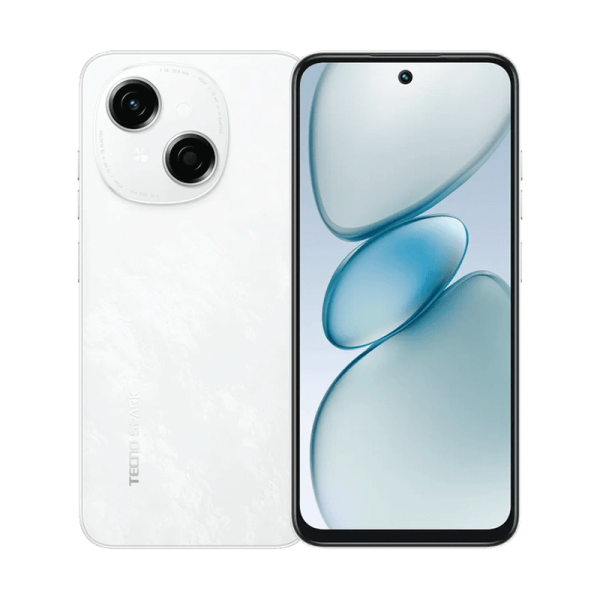 Celular TECNO SPARK Go 1 Color Negro 128GB + 4GB RAM - Blanco