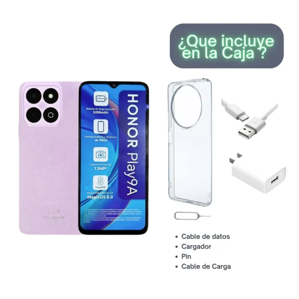 Celular HONOR Play 9A 128GB + 4GB RAM - MORADO - Image 4