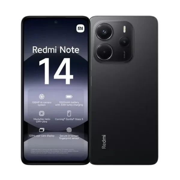 Xiaomi Redmi Note 14 256GB + 8Ram – NEGRO