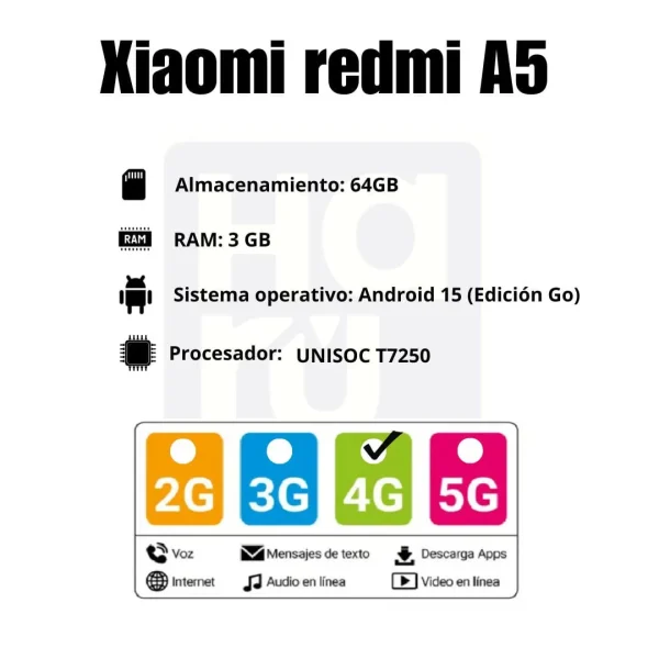 Xiaomi Redmi A5 64GB+3GB RAM - DORADO - Image 6